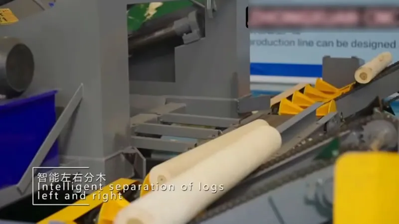 Línea automática de procesamiento de madera