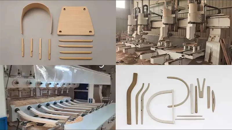 Línea de producción de muebles de madera maciza (capacidad: más de 5000 unidades/mes)