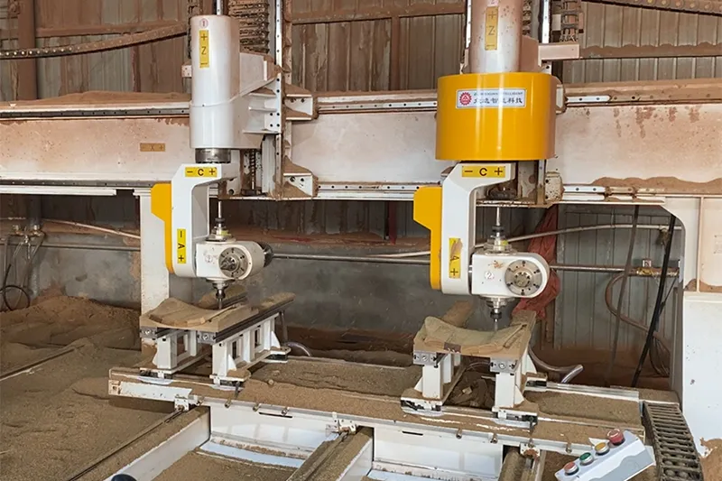 Centro de mecanizado CNC de 5 ejes, doble canal y 2 cabezales